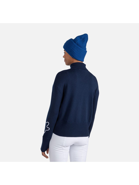Sweter Rossignol W Jcc Roll Neck niebieski - Adventure Sports
