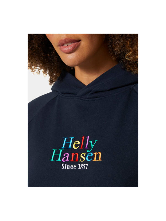 Bluza z kapturem damska HELLY HANSEN W Core Graphic Hoodie granatowy - Adventure Sports
