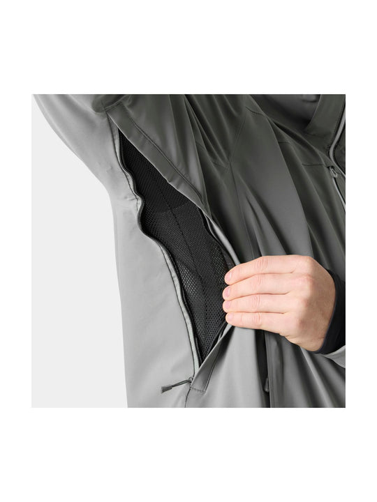Kurtka narciarska męska HELLY HANSEN ALPHA LIFALOFT JACKET szara
