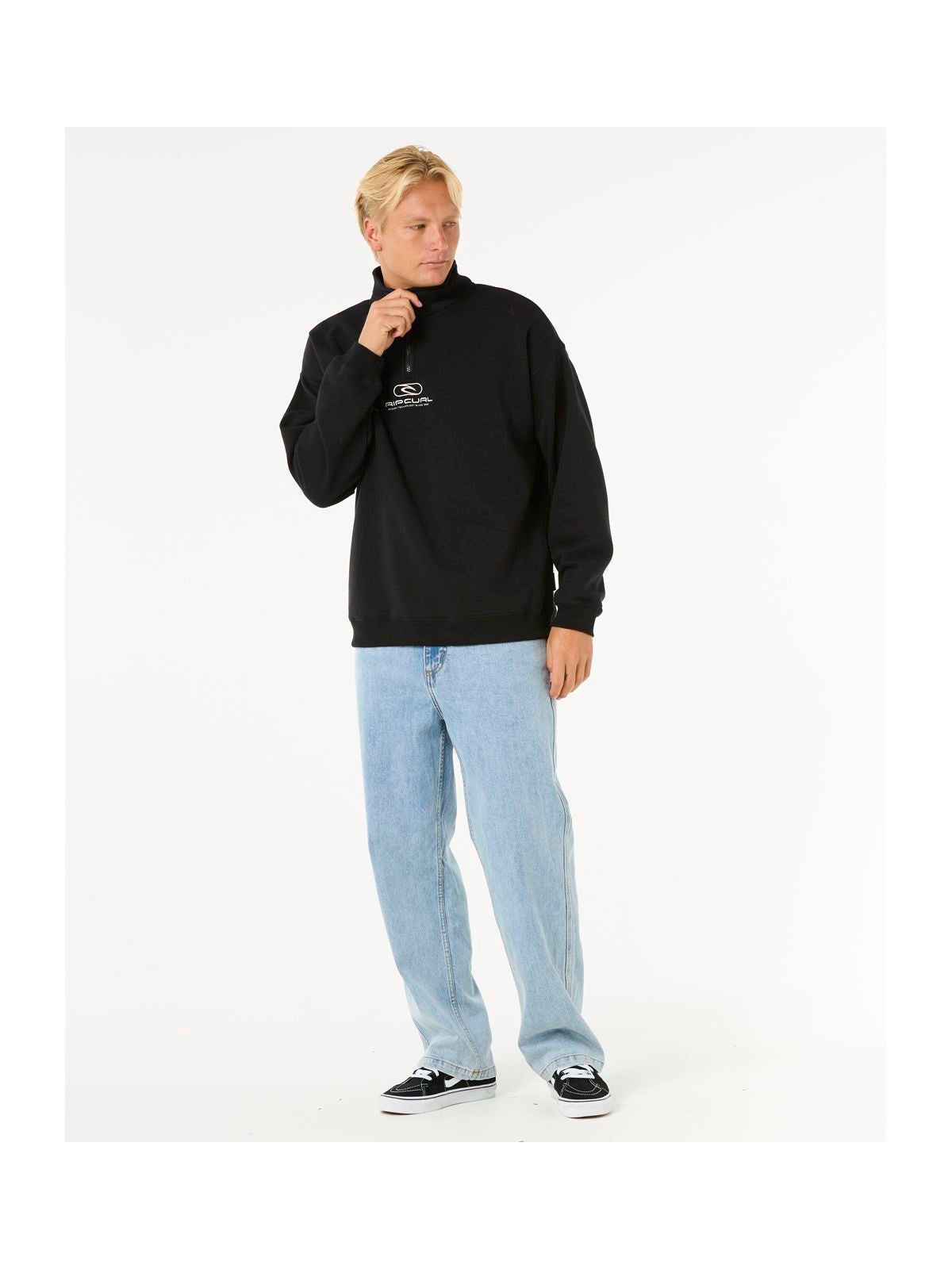Bluza RIP CURL Pill Icon 45748 Zip Crew czarny