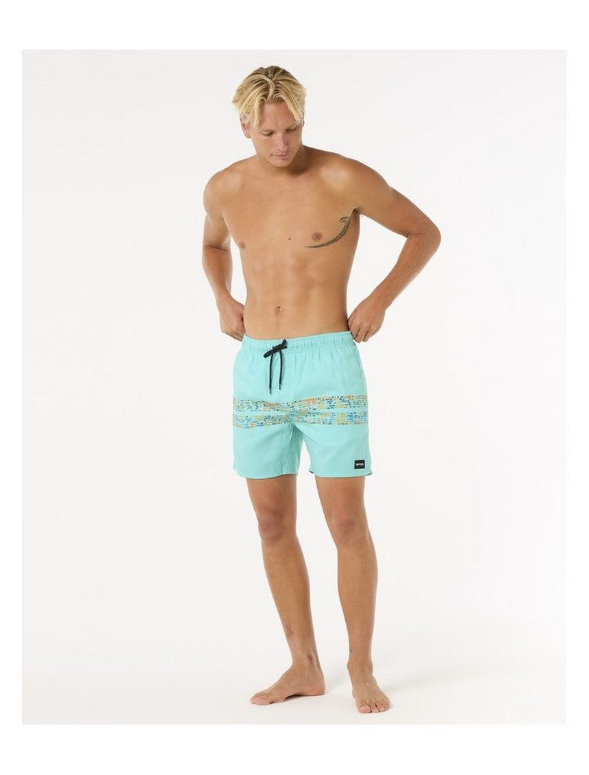 Szorty kąpielowe męskie RIP CURL Framed Volley Update turkusowe
