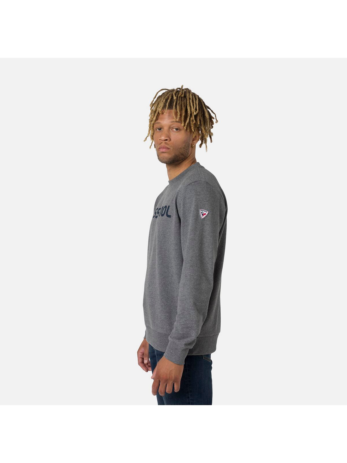 Bluza Rossignol LOGO SWEAT RN FL szary - Adventure Sports