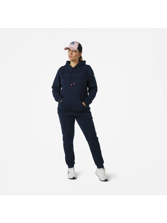 Bluza damska Rossignol W LOGO SWEAT HOOD FL granatowy - Adventure Sports

