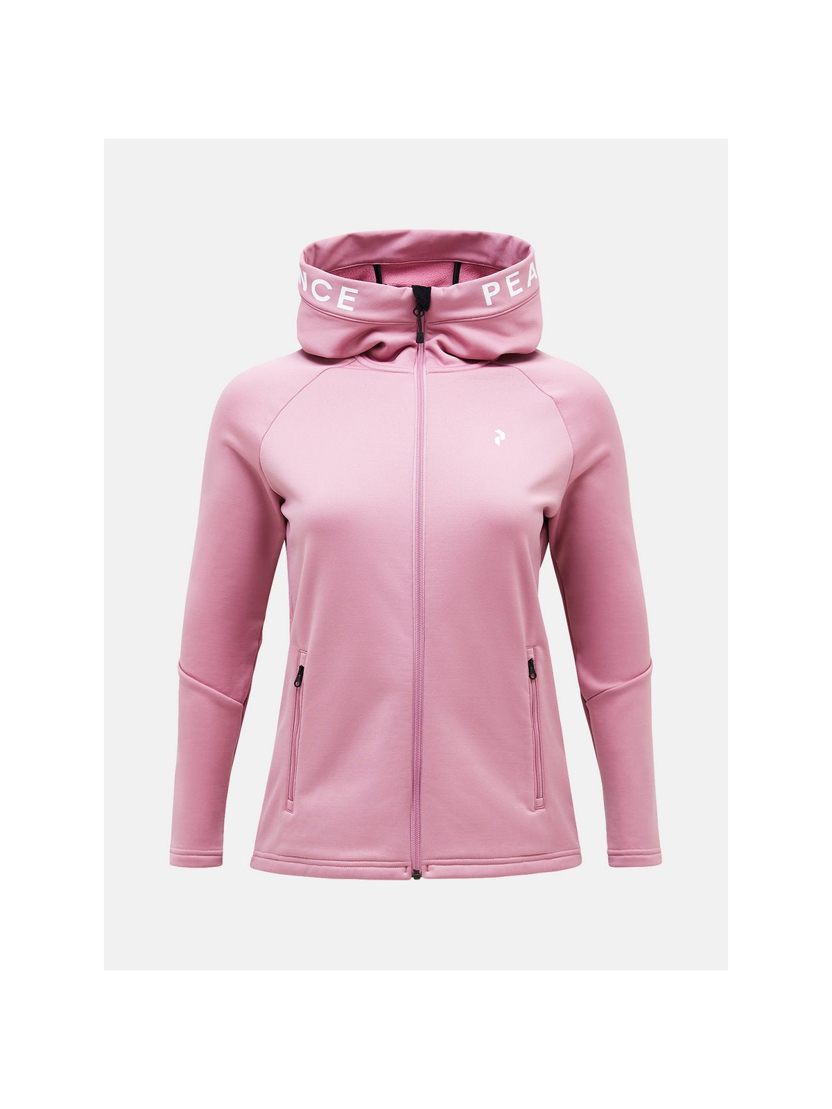 Bluza Peak Performance W Rider Zip Hood brązowy - Adventure Sports