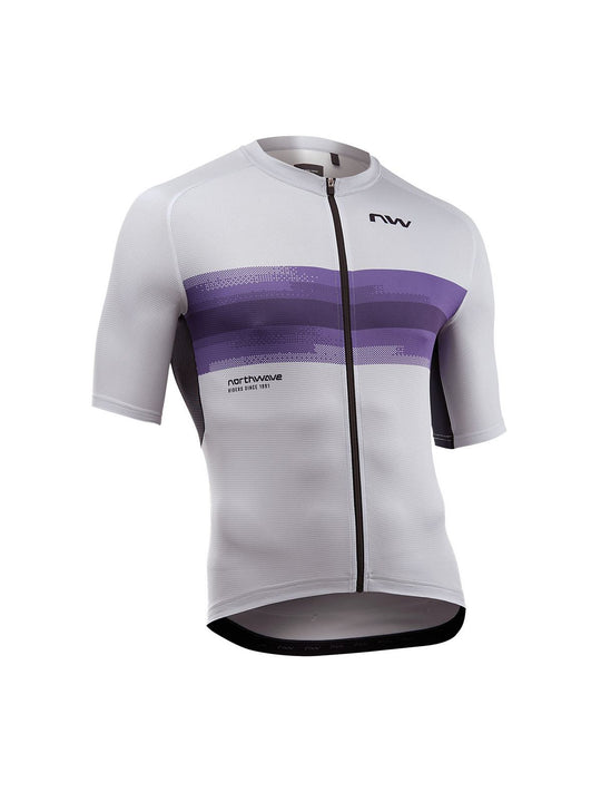 Koszulka rowerowa NORTHWAVE Force Evo Jersey jasny szary - Adventure Sports
