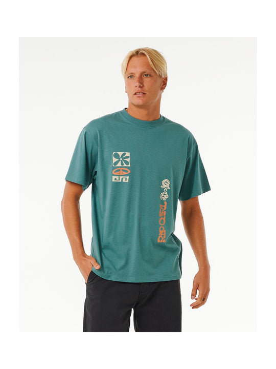 Koszulka RIP CURL Swc Power Plants Tee niebieski - Adventure Sports
