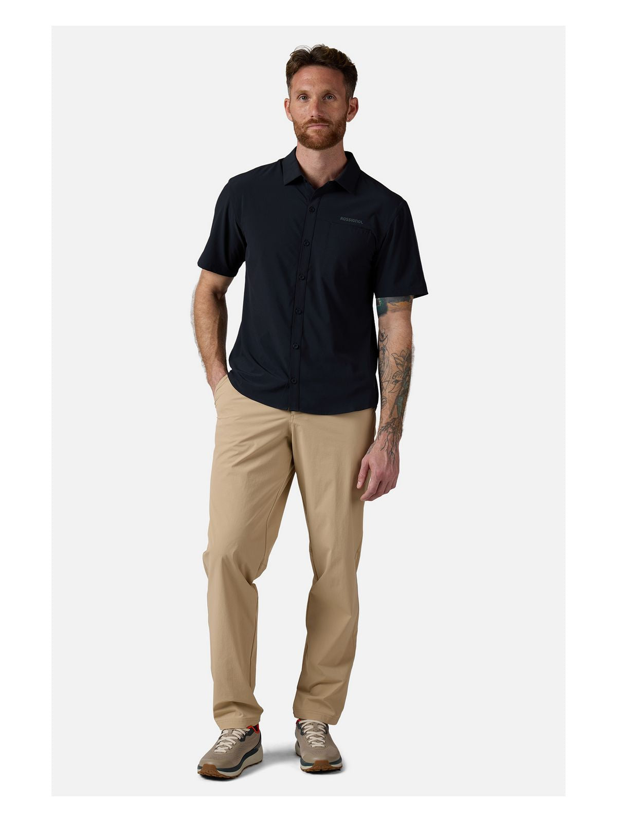 Koszula męska ROSSIGNOL LYCIAN SHIRT czarny - Adventure Sports