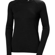 Bielizna termiczna damska HELLY HANSEN W HH DURAWOOL CREW LS czarna
