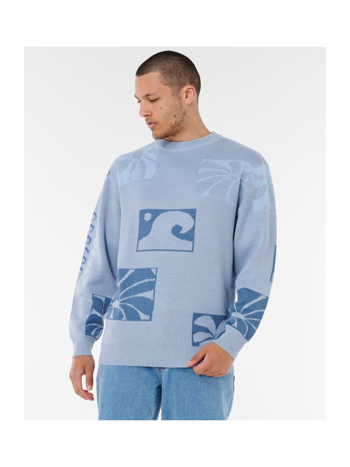 Sweter RIP CURL MIX KNIT niebieski
