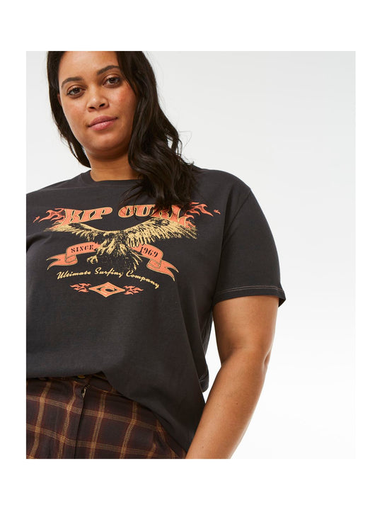 Koszulka RIP CURL Ultimate Surf Relaxed Tee czarny - Adventure Sports
