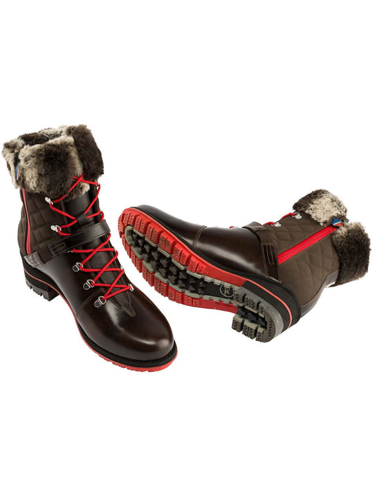 Buty zimowe Rossignol damskie W 1907 Megeve brązowe - sportowe - Adventure Sports
