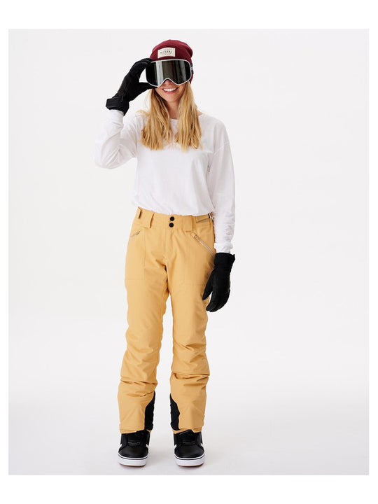 Spodnie narciarskie RIP CURL Rider High Waist Pant żółty - Adventure Sports
