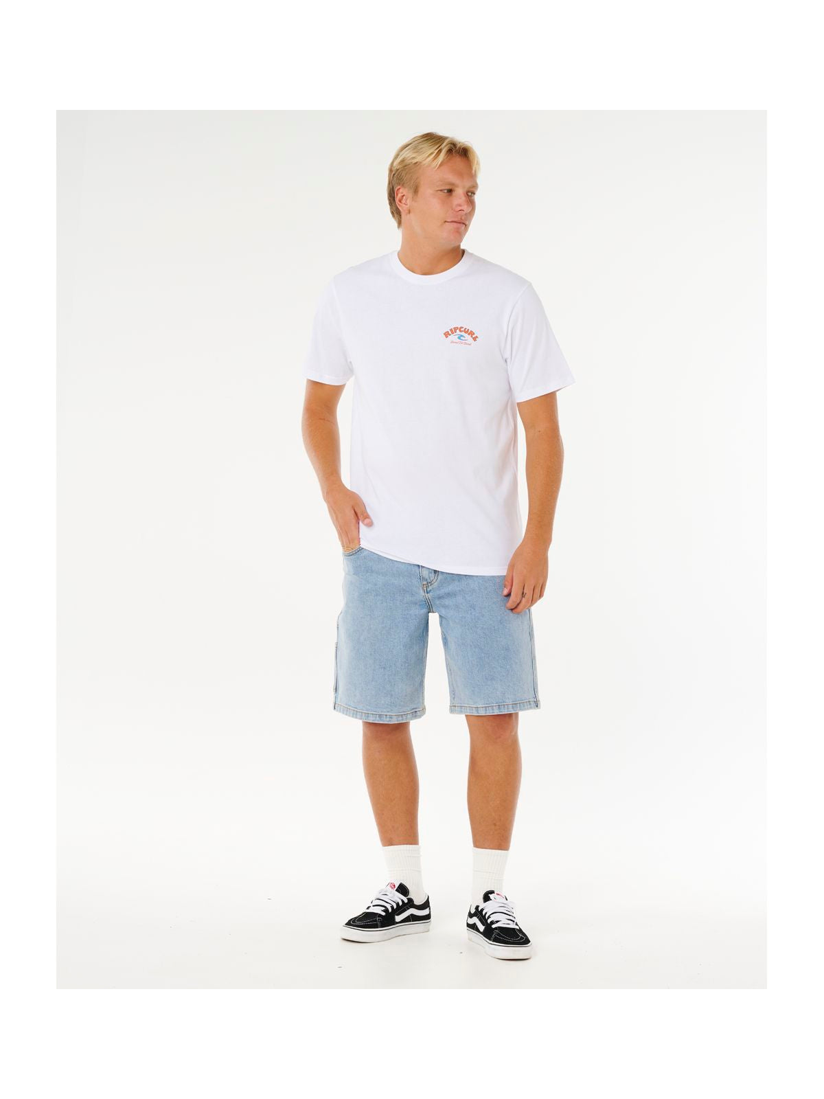 Koszulka męska RIP CURL Shred Til Tee biała