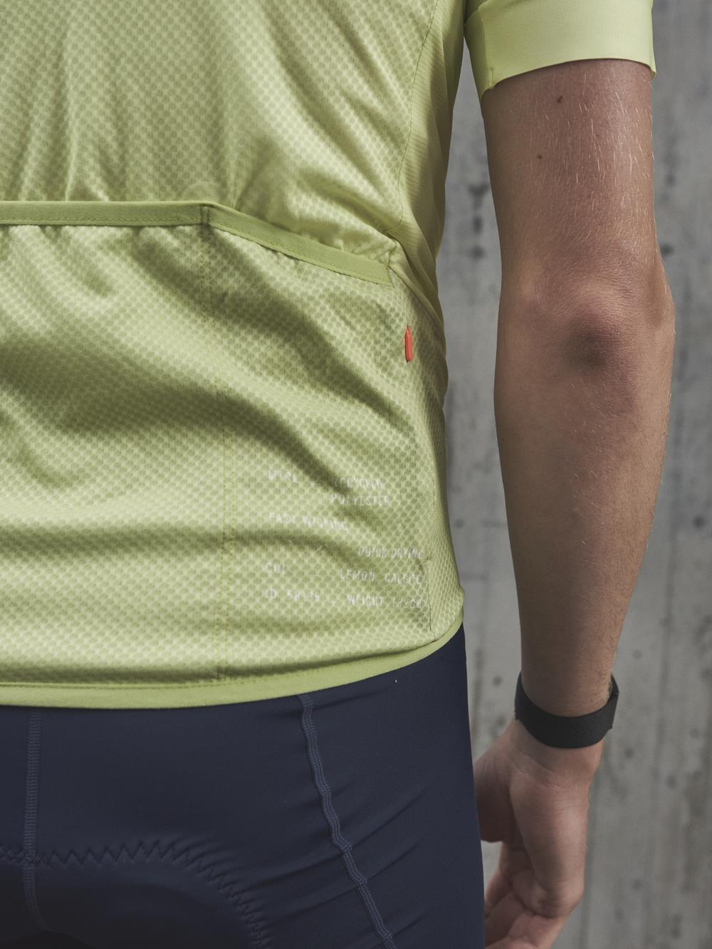 Koszulka rowerowa POC M’s ESSENTIAL ROAD LOGO - żółty - Adventure Sports