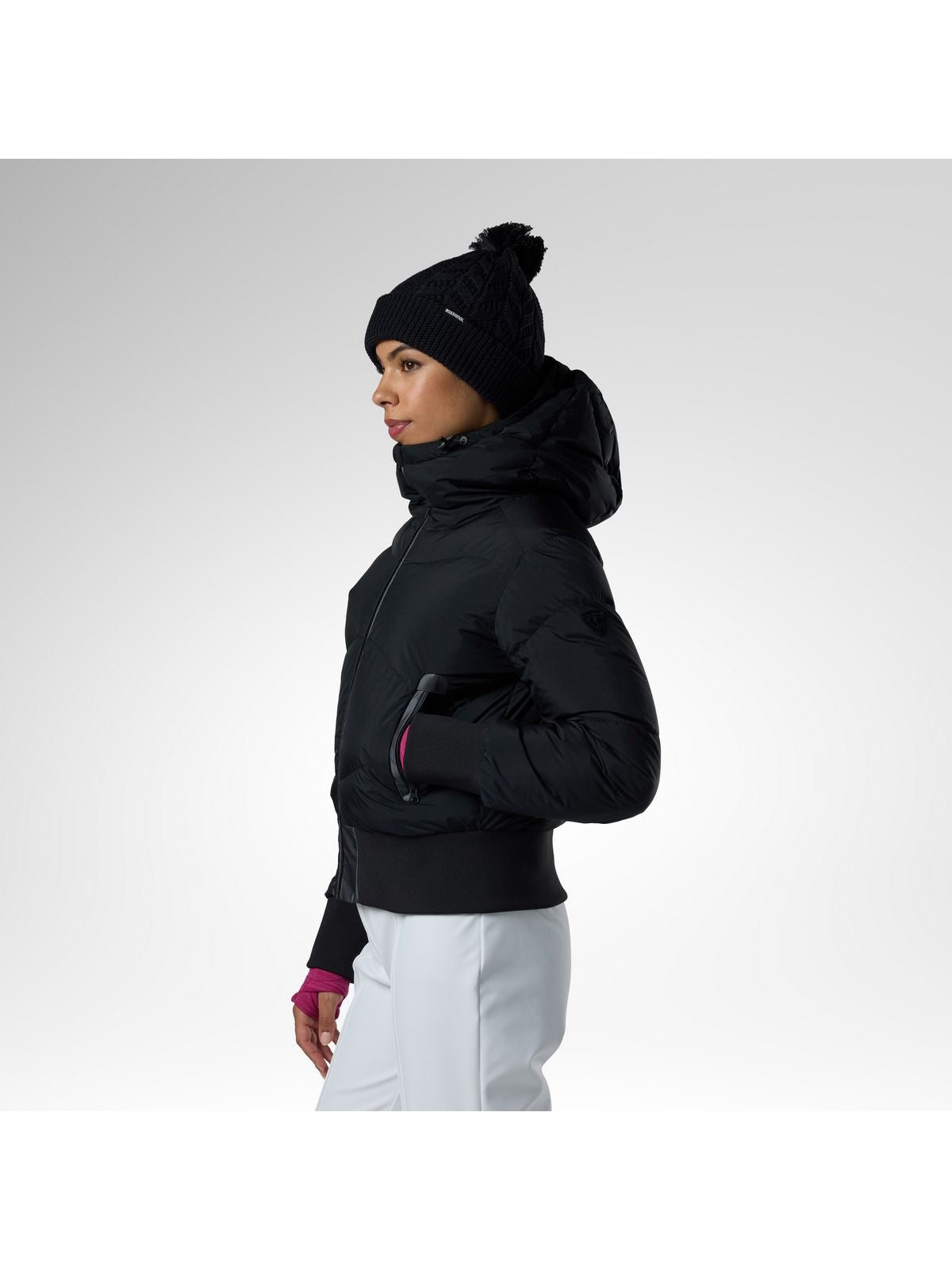 Kurtka narciarska damska ROSSIGNOL W Snowblaze Down Bomber Jacket czarna