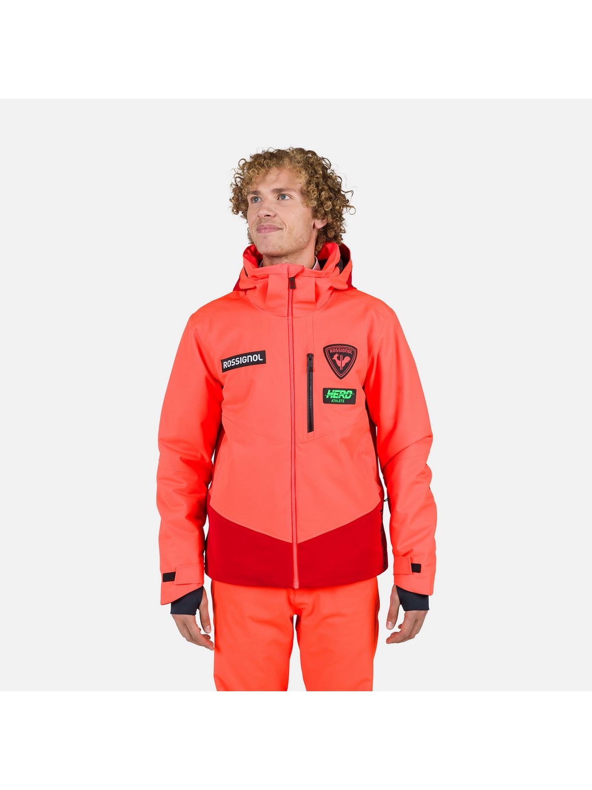 Kurtka narciarska męska Rossignol Hero Blackside Jkt czerwony - Adventure Sports