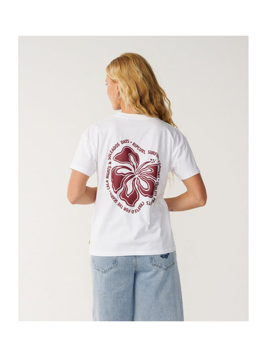 Koszulka damska RIP CURL Surf Puff Party Pack Relaxed biała
