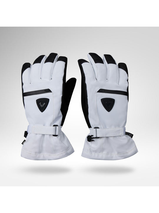 Rękawice narciarskie damskie ROSSIGNOL W Romy Ski Gloves R-Shell Dry białe
