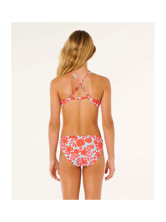 Kostium dziewczęcy RIP CURL Sunshine Squad 3P Set-Girl czerwony
