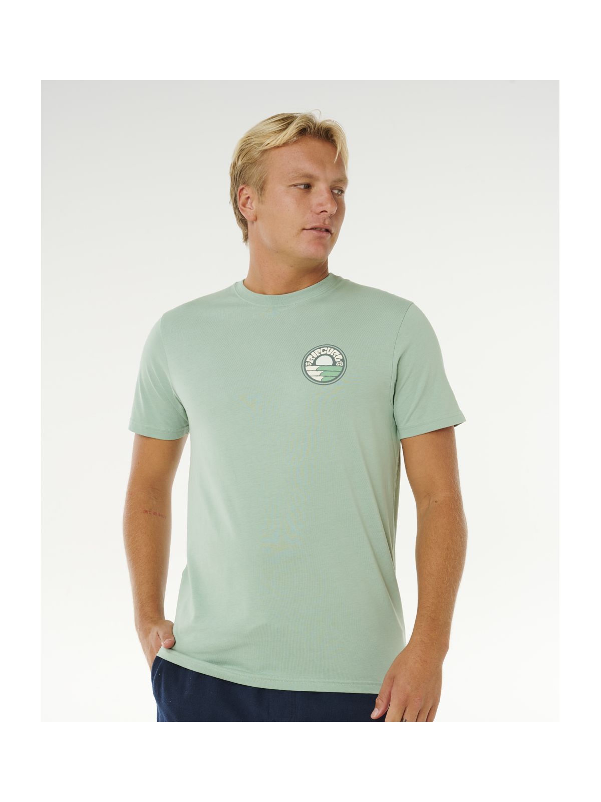 Koszulka męska RIP CURL Pacific Rinse Stacked Tee zielona