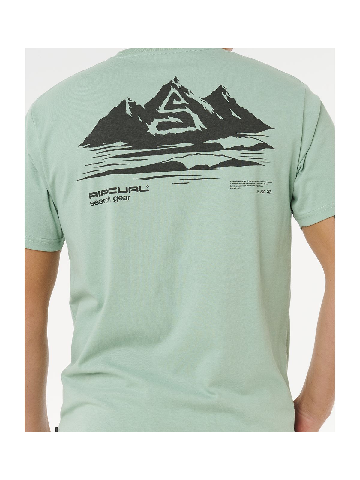 Koszulka męska RIP CURL Vaporcool Search Peak Tee zielona