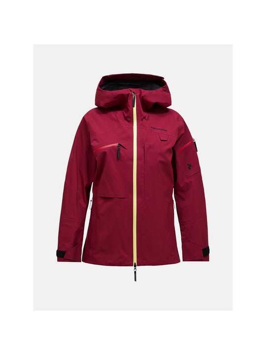 Kurtka PEAK PERFORMANCE W Alpine Gore-Tex 3L Jacket bordowy
