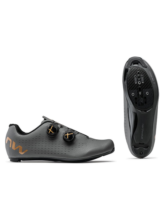 Buty rowerowe NORTHWAVE Revolution 3 ciemny szary/złoty - Adventure Sports
