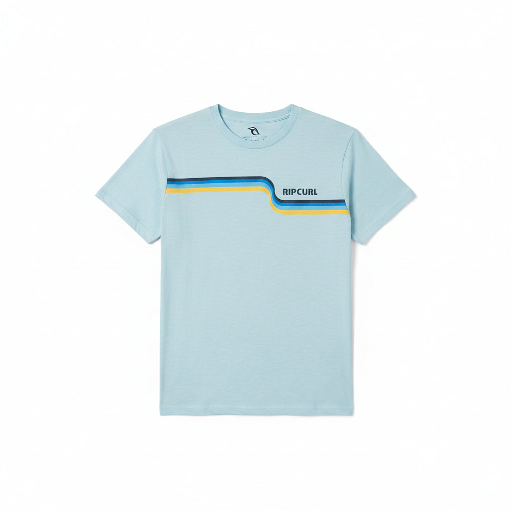 T-Shirt chłopięcy RIP CURL SURF REVIVAL TEE-BOYS błękitny