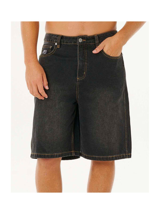 Szorty męskie RIP CURL Inner Visions Denim Walkshort czarne
