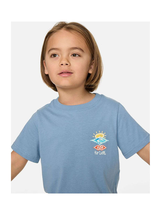 Koszulka chłopięca RIP CURL Icons Of Shred Tee -Boy niebieska

