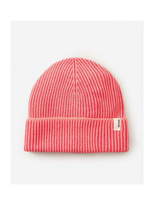 Czapka RIP CURL 2 TONE RIBBED REG BEANIE różowa
