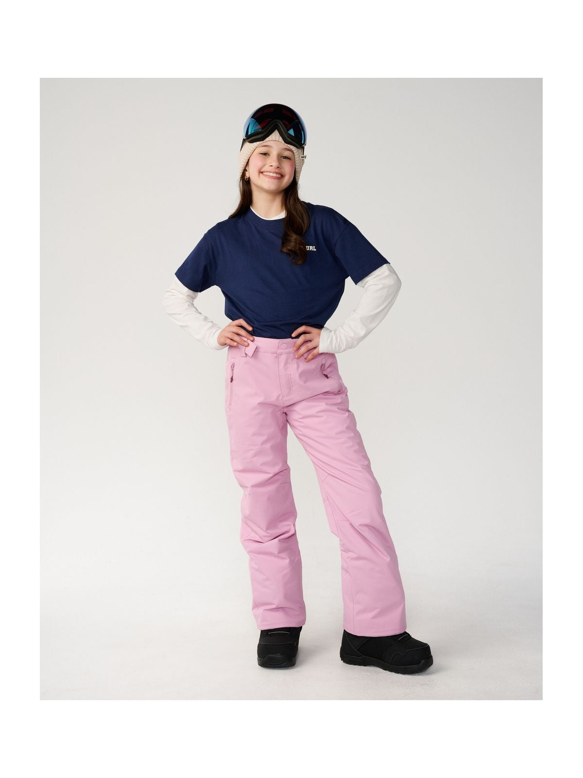 Spodnie juniorskie RIP CURL S-Series zolly10K Pant Kids różowe
