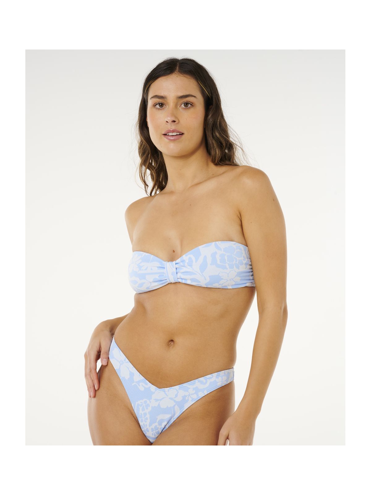 Góra bikini RIP CURL Pacific Coast Bandeau niebieska