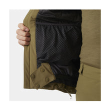 Kurtka narciarska męska HELLY HANSEN ALPHA LIFALOFT JACKET brązowa
