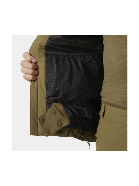 Kurtka narciarska męska HELLY HANSEN ALPHA LIFALOFT JACKET brązowa
