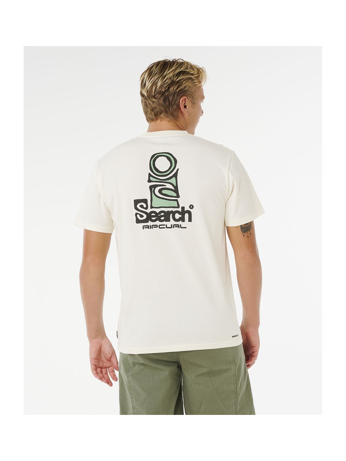 Koszulka męska RIP CURL Vaporcool Search Stack Tee biała
