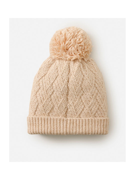 Czapka RIP CURL Premium Reg Pom Pom Beanie beżowa
