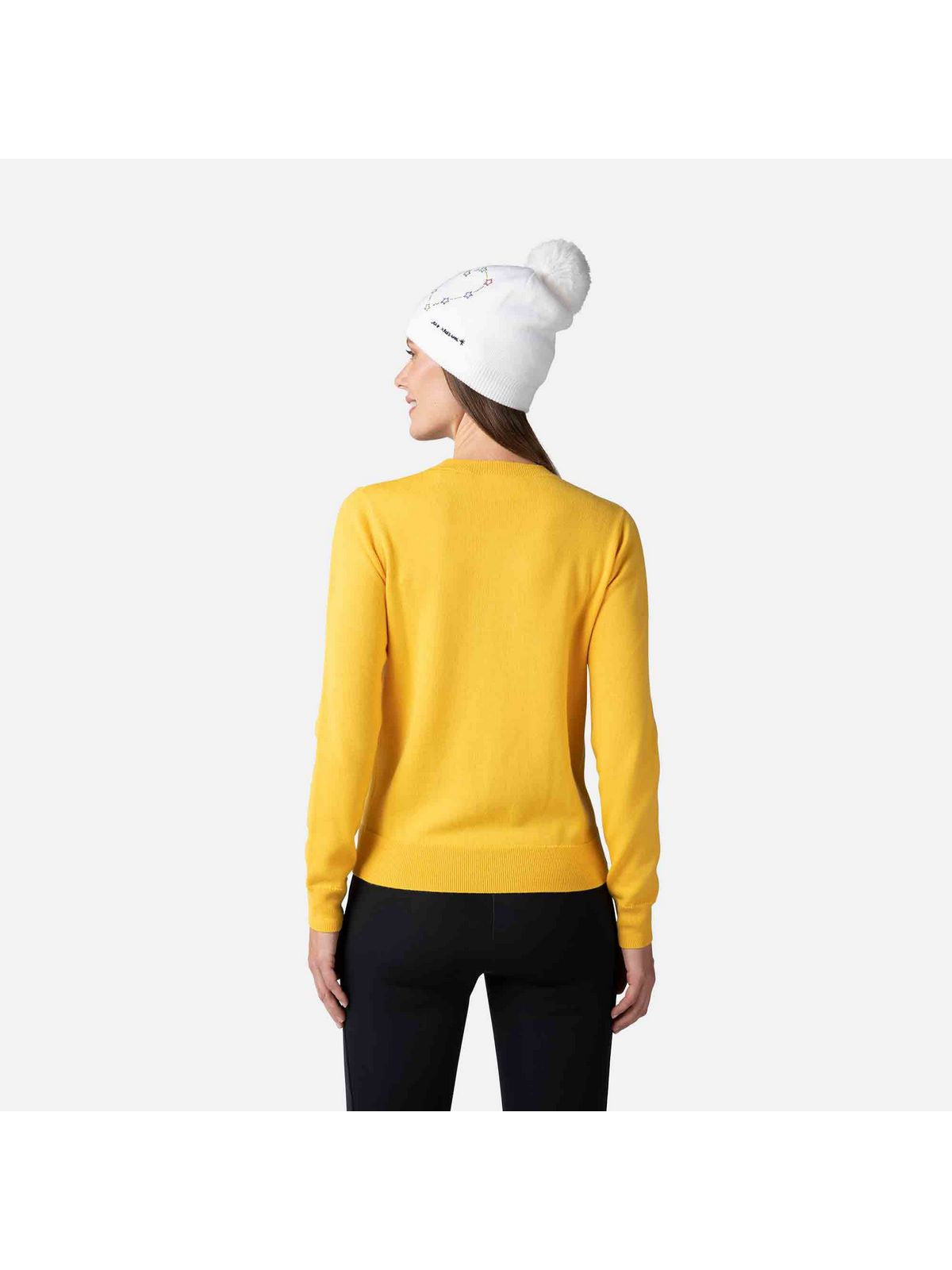 Sweter Rossignol W Esther Round Neck żółty - Adventure Sports