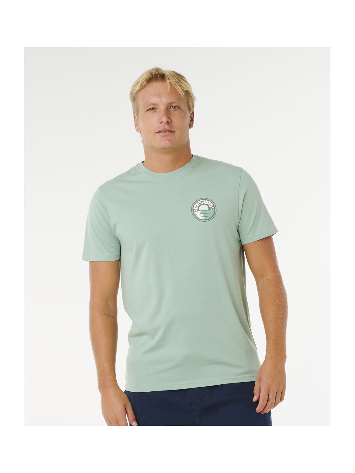Koszulka męska RIP CURL Pacific Rinse Stacked Tee zielona