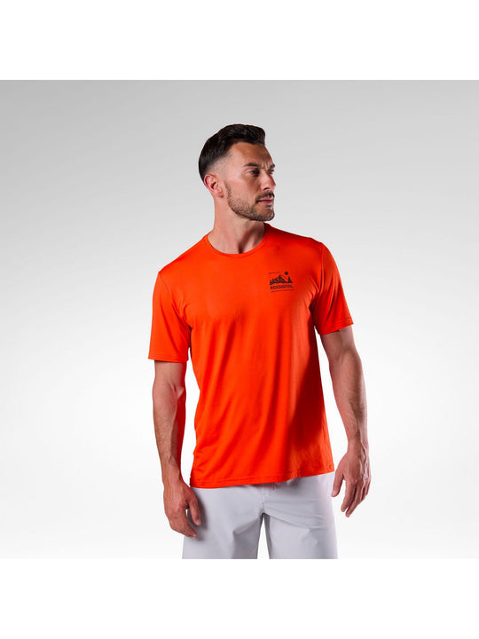 Koszulka męska ROSSIGNOL M Graphic Active Tee pomarańczowa
