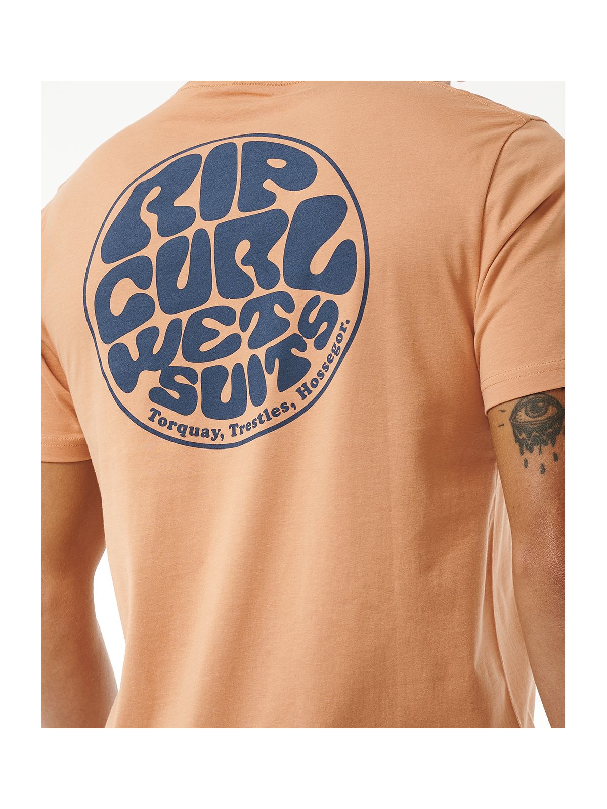 Koszulka RIP CURL Wetsuit Icon Tee pomarańczowy - Adventure Sports