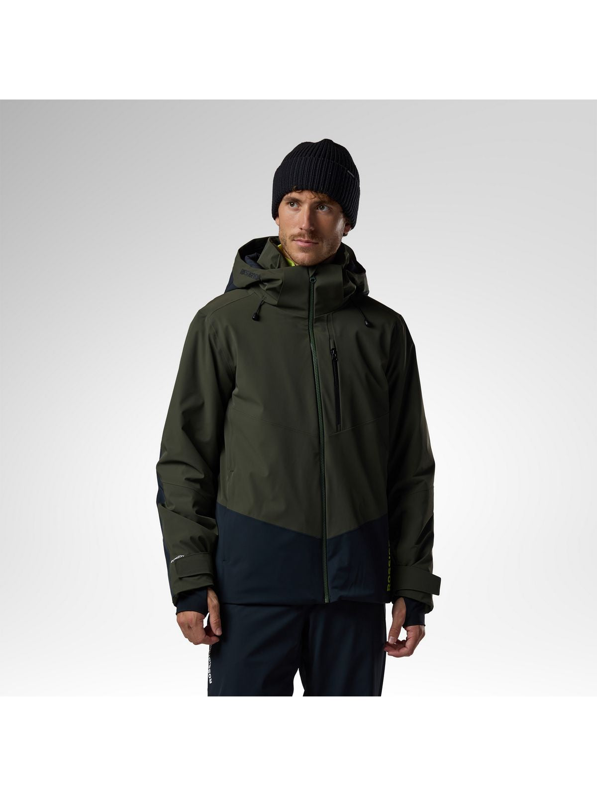 Kurtka narciarska męska ROSSIGNOL M 4Ws Blackside Insulated Jack zielona
