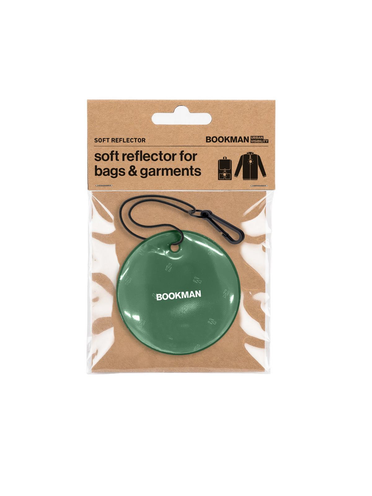 Zawieszka BOOKMAN Hanging Reflector Circle zielony