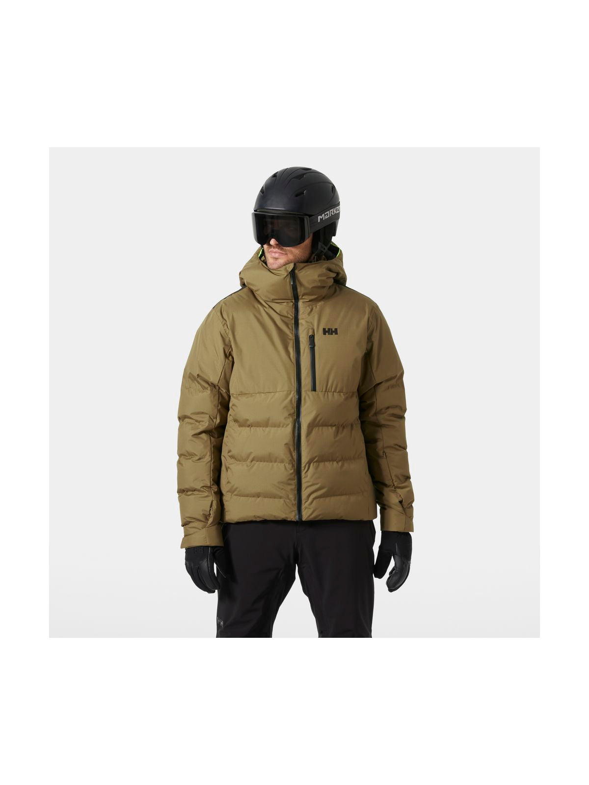 Kurtka narciarska męska HELLY HANSEN KVITFJELL RACE PUFFY JACKET brązowa