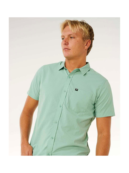 Koszula męska RIP CURL Vaporcool Aerotech S/S Shirt zielona
