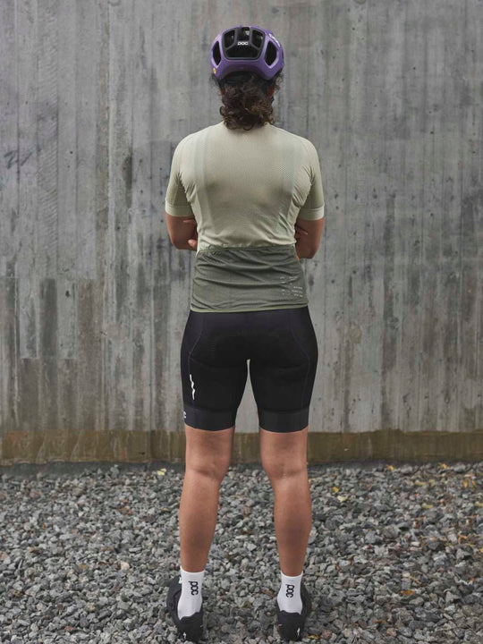 Koszulka rowerowa POC W’s ESSENTIAL ROAD LOGO Jersey - zielony - Adventure Sports
