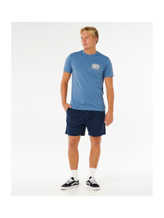 Koszulka męska RIP CURL Pacific Rinse Sunrise Tee niebieska
