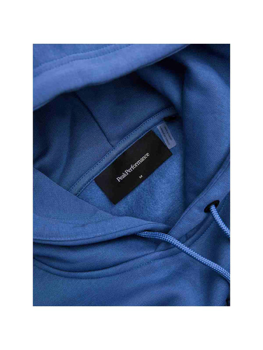 Bluza z kapturem męska PEAK PERFORMANCE Original Small Logo Hood niebieska
