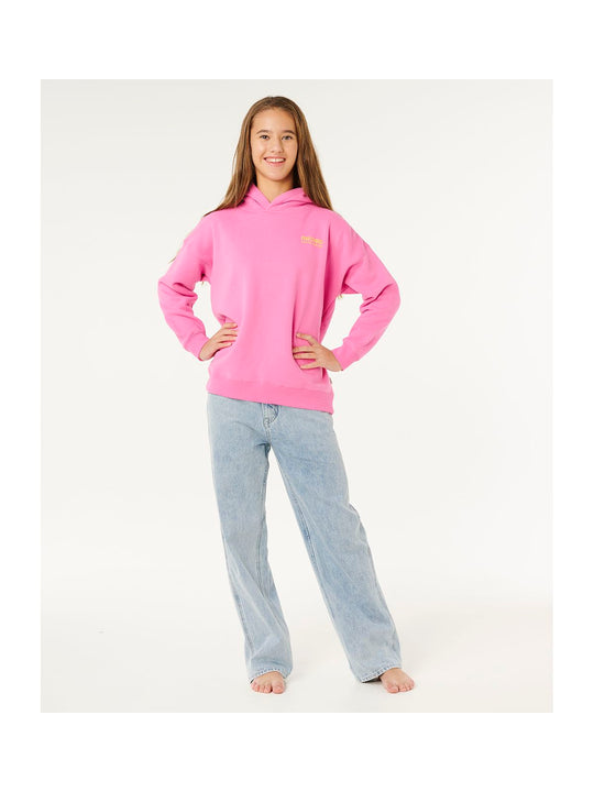 Bluza dziewczęca RIP CURL Surf Puff Hood-Girl różowa
