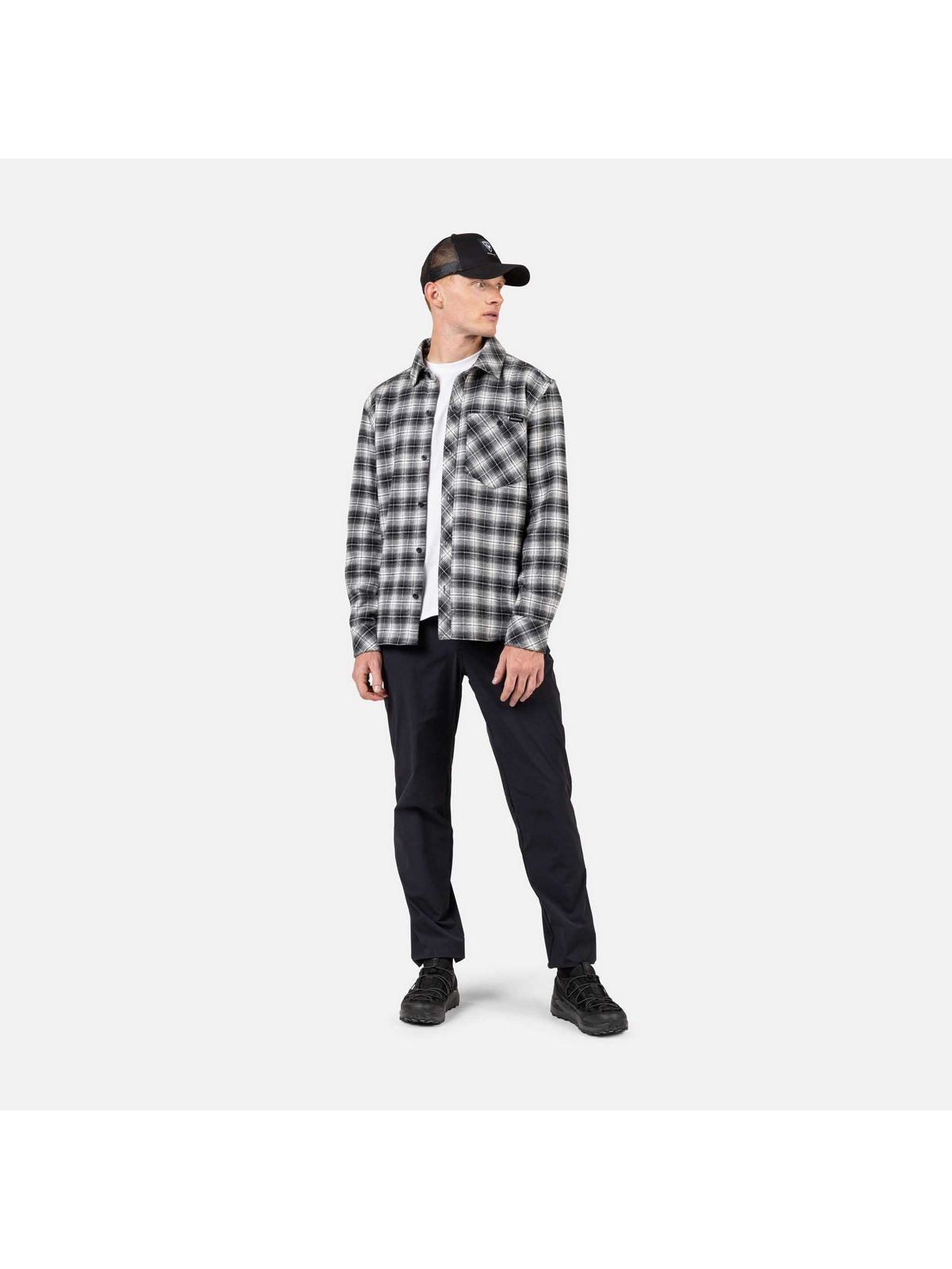 Koszula męska ROSSIGNOL RANCH PLAID SHIRT czarna